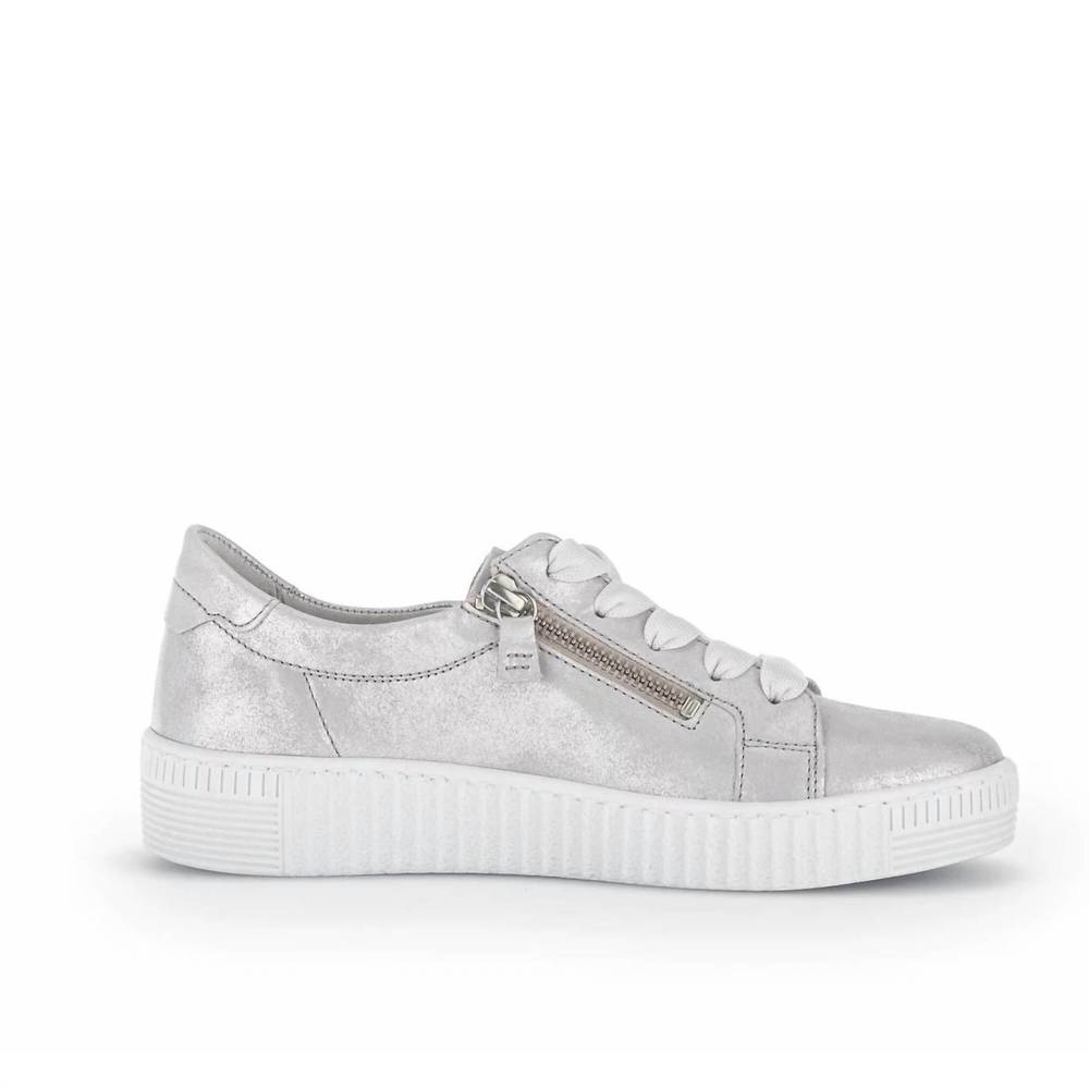 NEW GABOR women’s 23.334.6 round toe shoes in light grey ice